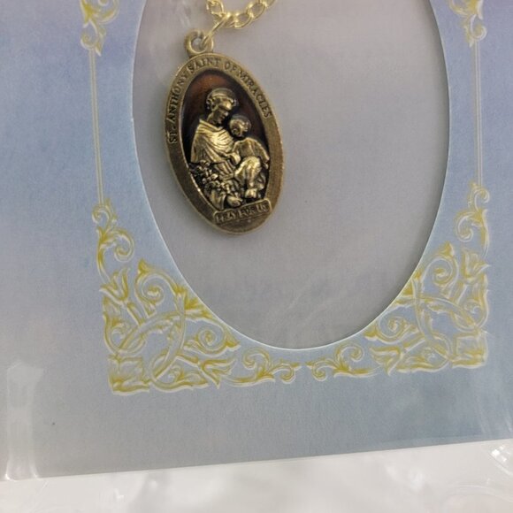 Catholic Prayer Jewelry Pray For Us ST. ANTHONY Religious Jewelry Accent - Picture 11 of 14